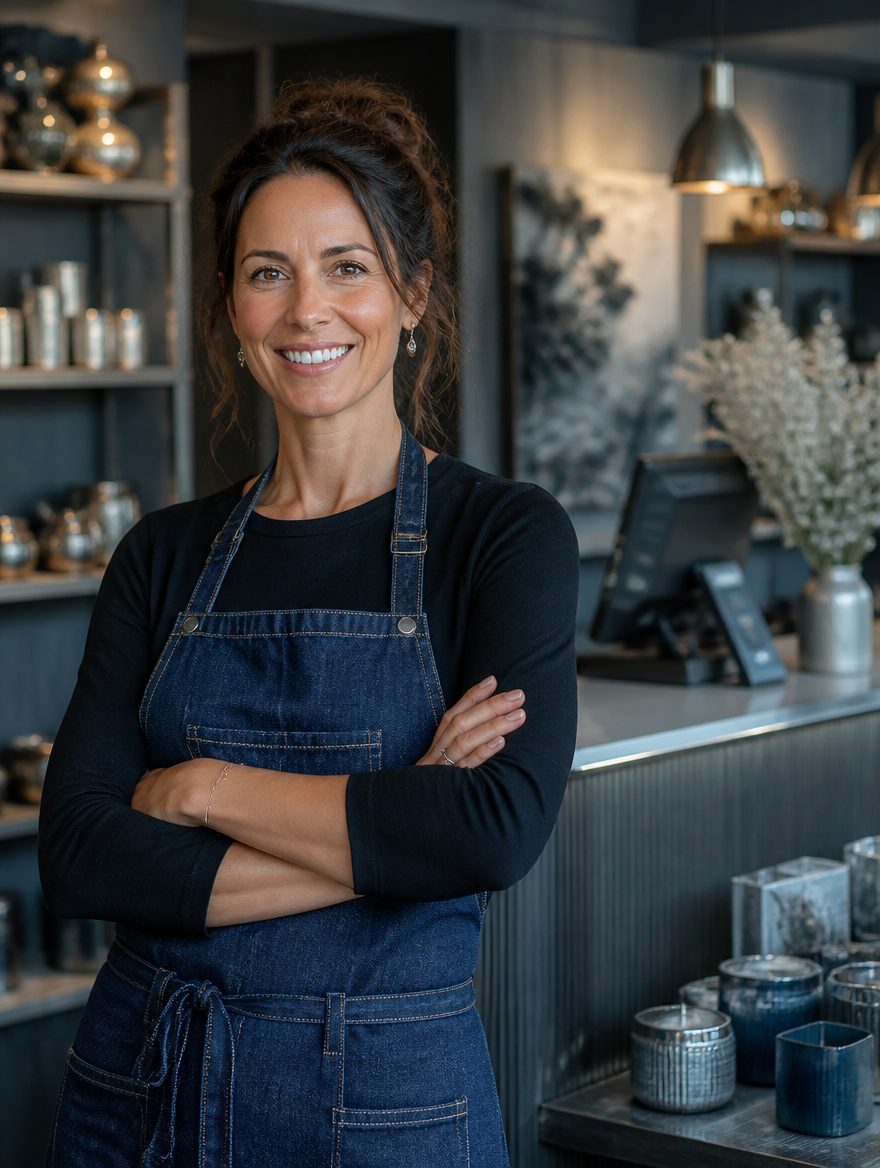 Small business owner in her shop